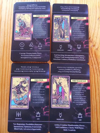 Tarot with Keywords. Tarot para aprender.