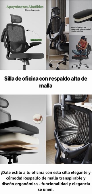 Silla Ergonomica Transpirable TONFARY