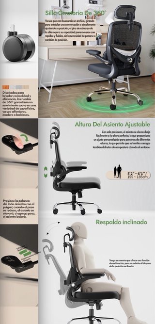 Silla Ergonomica Transpirable TONFARY
