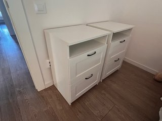 Mesitas Ikea Brimnes Blancas (2 unidades)
