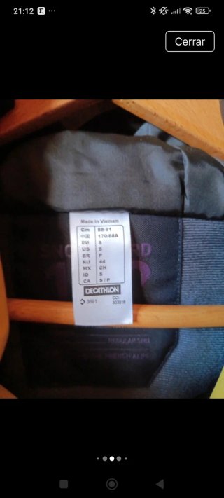 Chaqueta de nieve para hombre