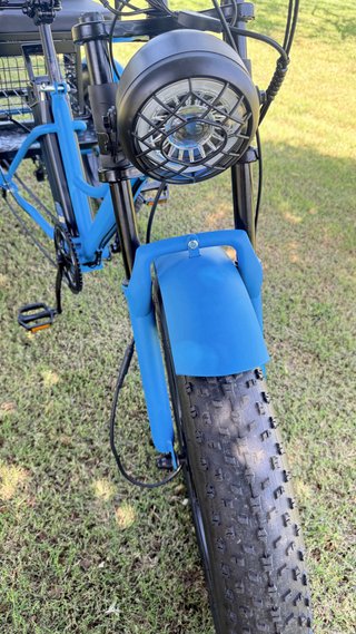 Triciclo Eléctrico Carga 750W Azul