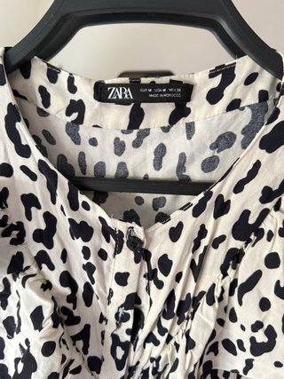 Vestido Zara Estampado Animal Talla M