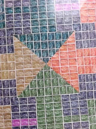Cuadro Mosaico Sellos Franco
