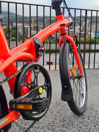 Bicicleta plegable Btwin Tilt 500 Naranja