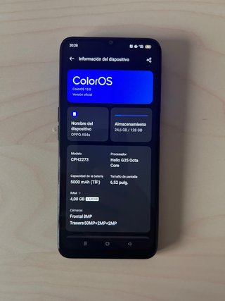 OPPO A54s 128GB Negro Libre