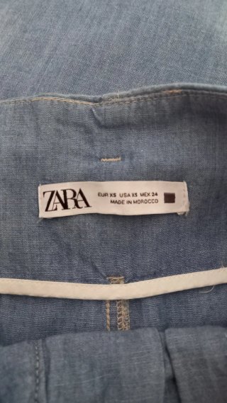 Pantalón ancho azul