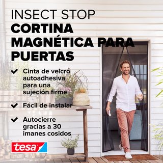 tesa INSECT STOP cortina magnética balcón