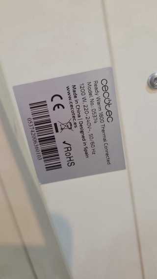 Lote 2 Calefactores CECOTEC Ready Warm 1800 y 2000