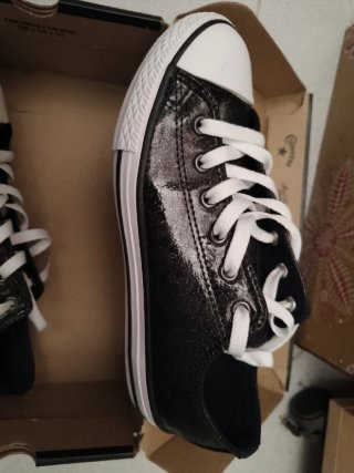 Converse Charol Negro Talla X
