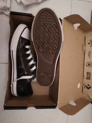 Converse Charol Negro Talla X