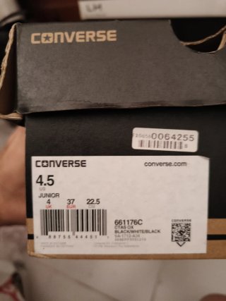 Converse Charol Negro Talla X