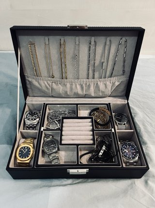 Porta Orologi Pelle Organizer Uomo/Donna