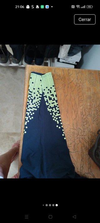 Leggins pirata color azul marino rosa. Amarillo
