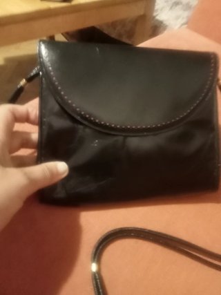 yanko. Bolso negro de piel