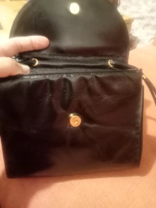 yanko. Bolso negro de piel
