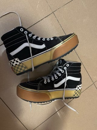 Zapatillas Vans Plataforma Altas Negras
