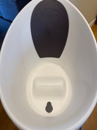 Bañera bebé Shnuggle blanca con patas