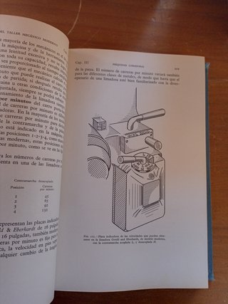 Máquinas del taller mecánico moderno.