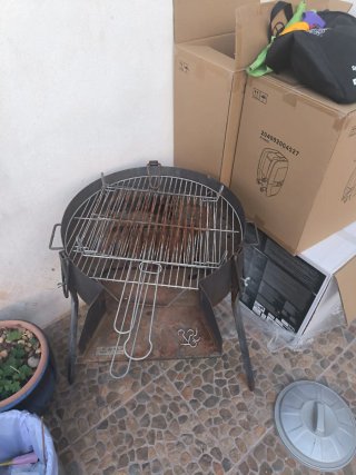 Barbacoa de leña y carbón