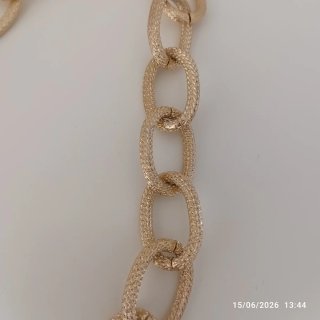 Collana catena maglia grossa dorata
