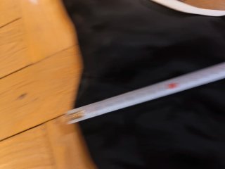 Vestido tubo negro con botones
