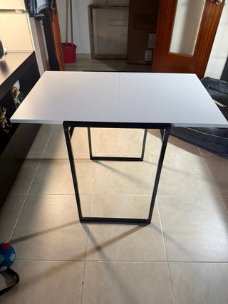 Mesa extensible madera y metal