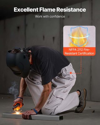 VEVOR pantalones resistentes fuego algodón
