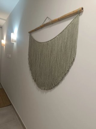 Tapiz Macramé Bambú 107x87