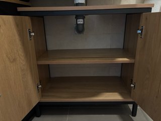 Mueble de baño madera y metal