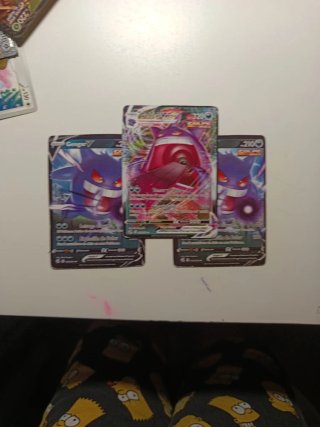3 Cartas Pokémon Gengar V y VMAX