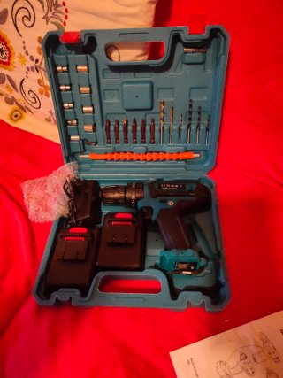 Taladro percutor 21V 3 en 1 con maletín