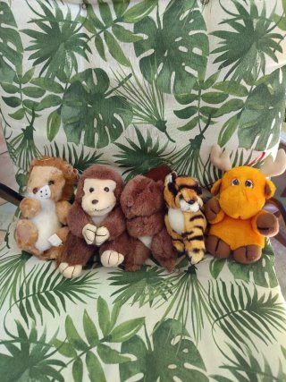Lote 5 peluches animales. SOLO ENVÍO