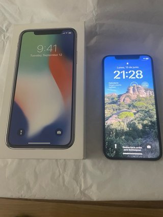 iPhone X 64GB Plata 90% Batería