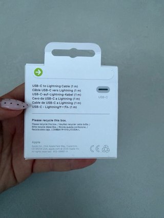 Cable USB-C a Lightning Apple 1m