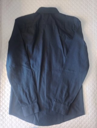 Camisa Zara Hombre Negra Regular Fit