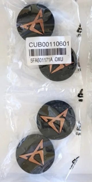 Tapas buje Cupra (4 unidades)