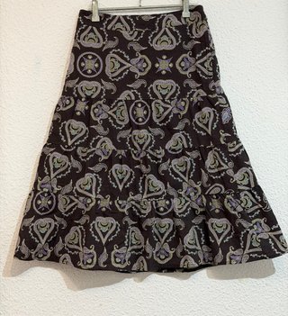 Falda larga estampada