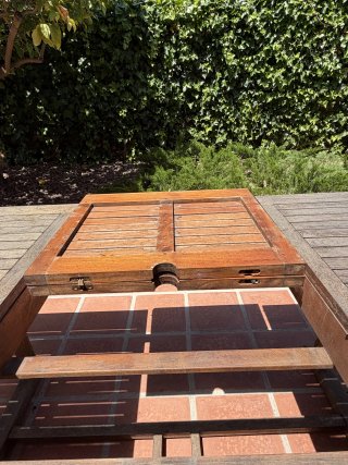 Mesa de exterior de teca