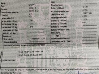 Remolque cerrado motos, marca Carro de doble eje