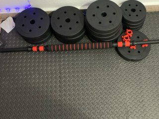 Pesas Gimnasio Mancuernas Discos y Barras