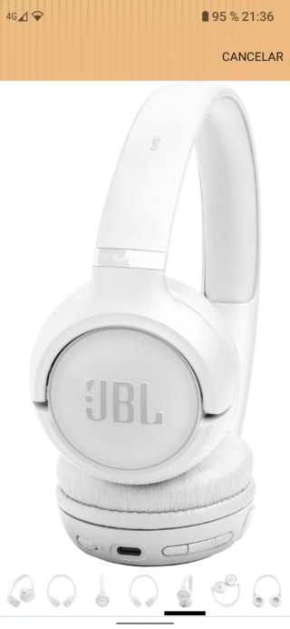Auriculares JBL Tune 530 BT Bluetooth Blancos 76 h