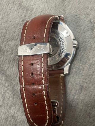 Relógio Festina Automático Prata e Castanho