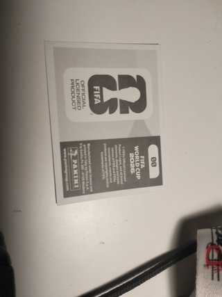 Cromo Panini Mundial 00 - TIENE ERROR IMPRESIÓN.