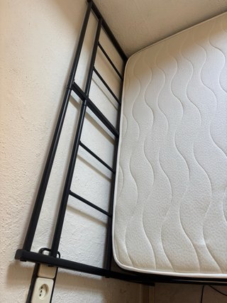 Base cama y colchón 135x190cm