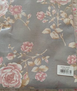 Tovaglia 12 posti shabby chic rose grigio