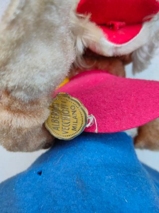 Antico peluche Alberani Vecchiotti Milano