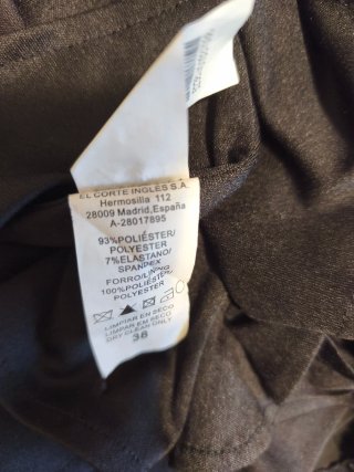 Vestido Negro Elegante Corte Inglés