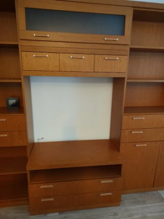 Mueble de salón modular madera