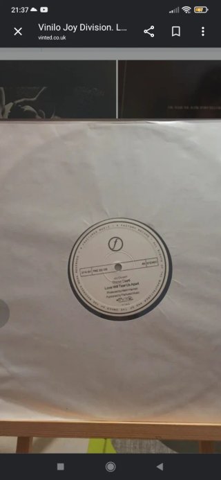 Joy Division Love Will Tear Us Apart Vinilo